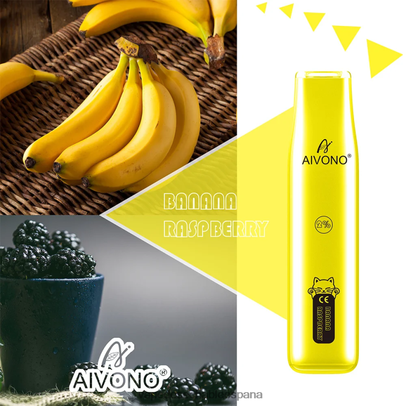 Aivono AIM CAT 400 frambuesa plátano - D6NB8D334 Vape Desechable España