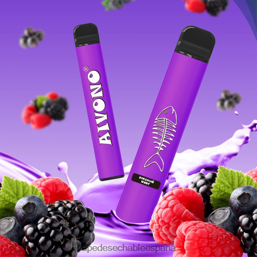 Aivono AIM FISHBONE 600 bayas mixtas - D6NB8D285 Vape España