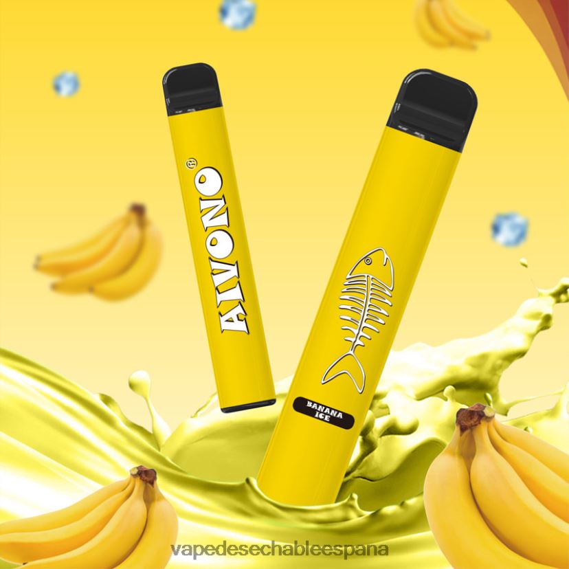 Aivono AIM FISHBONE 600 hielo de plátano - D6NB8D276 Vape Desechable España