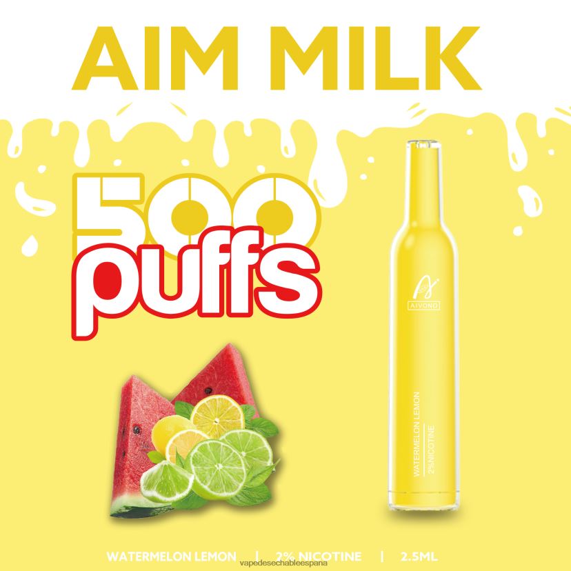 Aivono AIM MILK 500 sandia limon - D6NB8D270 Vape Desechable España