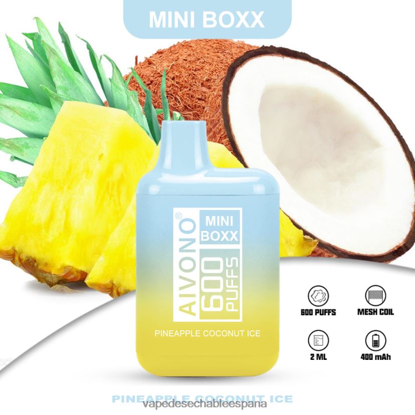 Aivono AIM MINI BOXX 600 hielo de piña y coco - D6NB8D238 Vape Desechable España