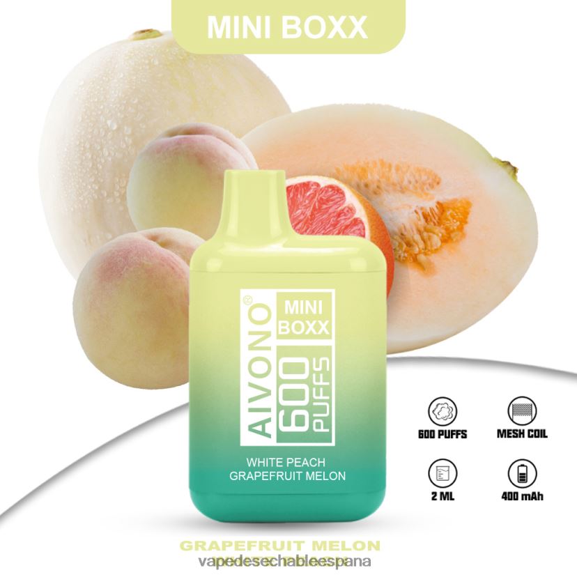 Aivono AIM MINI BOXX 600 melón melocotón blanco pomelo - D6NB8D241 Vape España