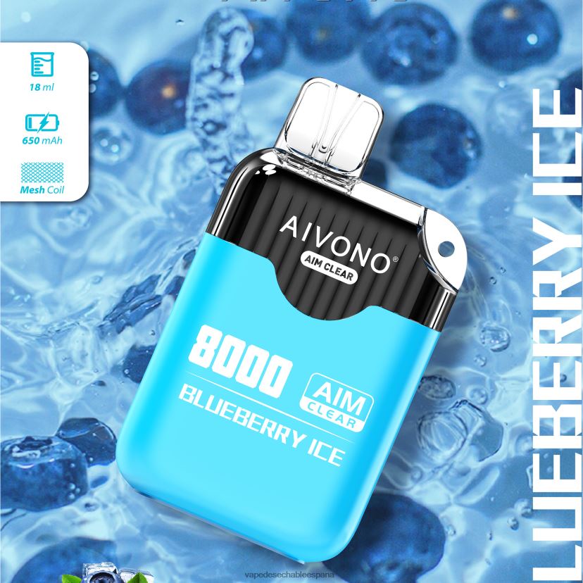 Aivono AIM CLEAR 8000 hielo de arándanos - D6NB8D206 Vape Desechable España