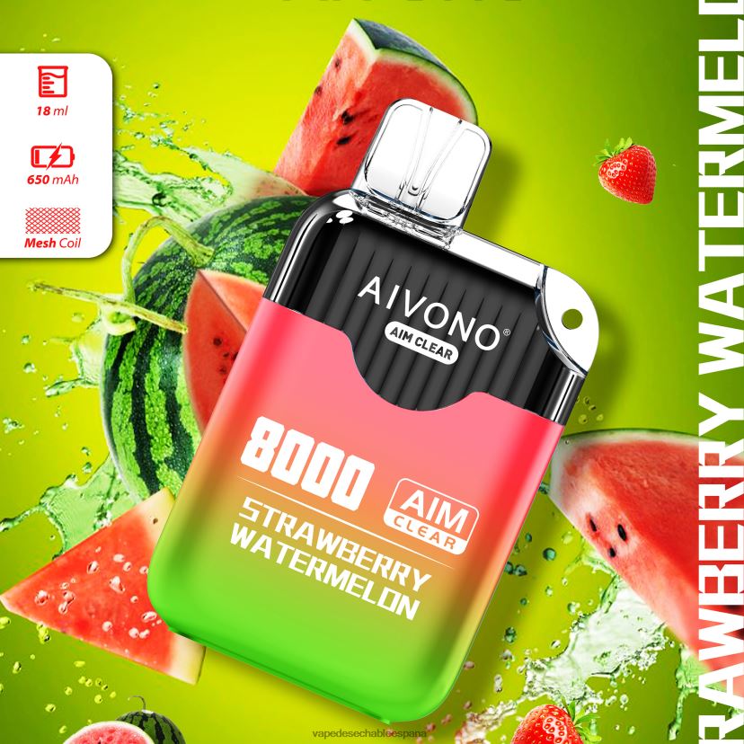 Aivono AIM CLEAR 8000 sandia fresa - D6NB8D208 Vape Desechable España