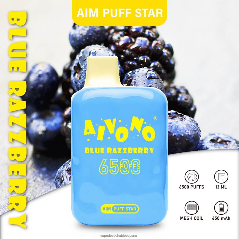 Aivono AIM PUFF STAR 6500 frambuesa azul - D6NB8D292 Vape Desechable España
