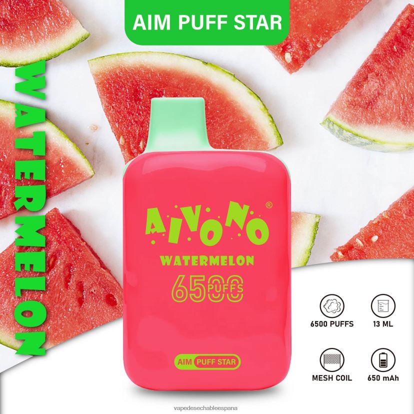 Aivono AIM PUFF STAR 6500 sandía - D6NB8D291 Vape España