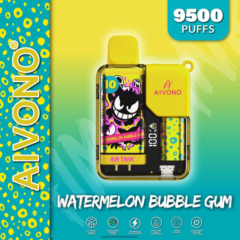 Aivono AIM TANK 9500 chicle de sandía - D6NB8D44 Vape Desechable España