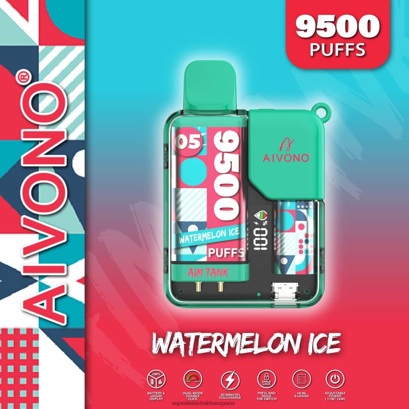 Aivono AIM TANK 9500 hielo de sandia - D6NB8D37 Vape España