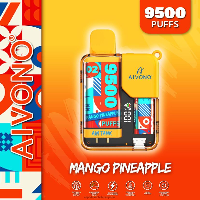 Aivono AIM TANK 9500 mango piña - D6NB8D34 Vape Desechable España