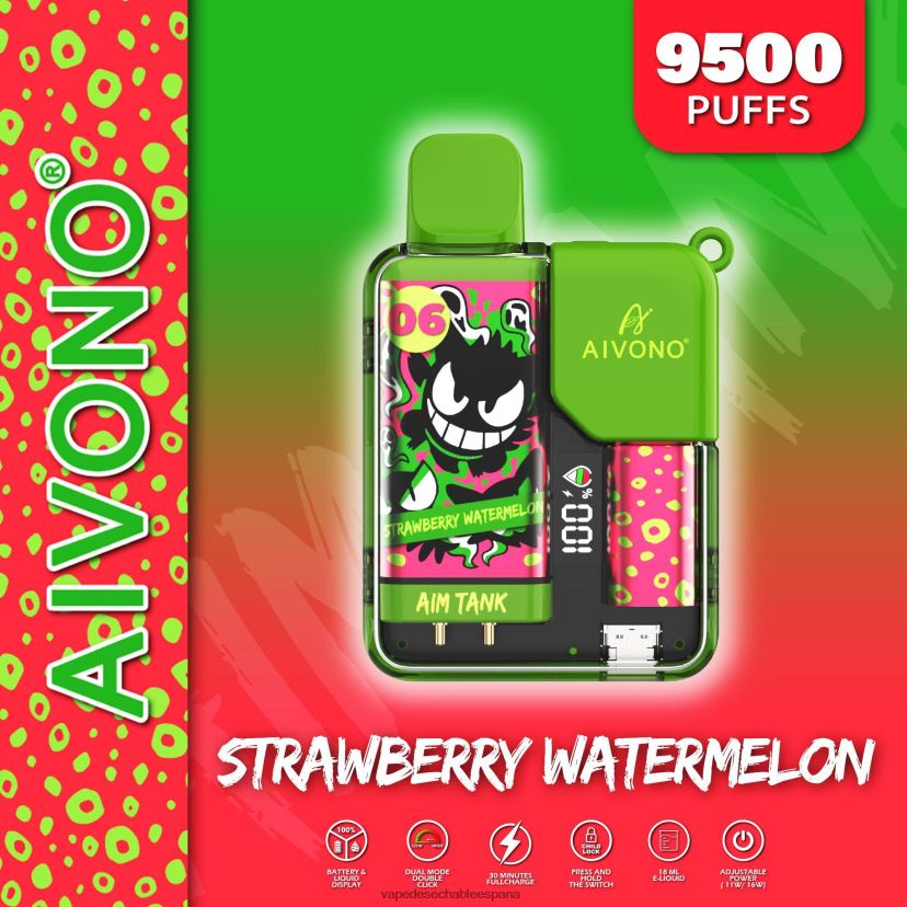 Aivono AIM TANK 9500 sandia fresa - D6NB8D46 Vape Desechable España