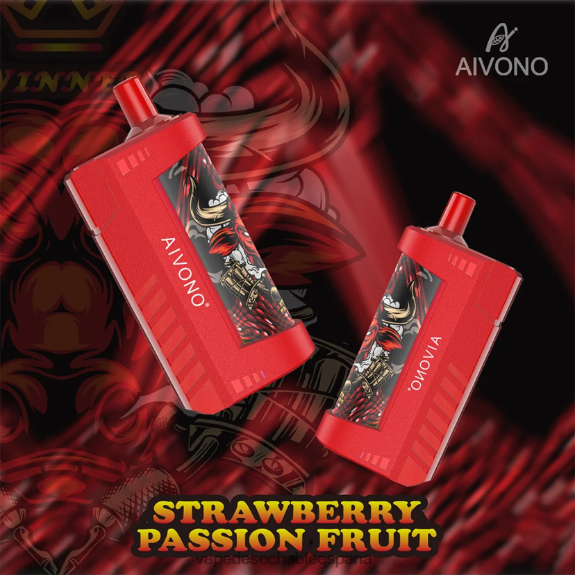 Aivono AIM WINNER 5000 fruta de la pasión fresa - D6NB8D130 Vape Desechable España