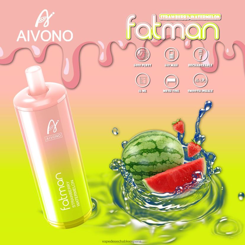 Aivono FATMAN 6800 sandia fresa - D6NB8D30 Vape Desechable España