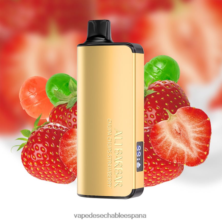 Alibarbar Ingot 9000 vaporizadores desechables chupa chups fresa 402HB217 Vape Bang Box 12000