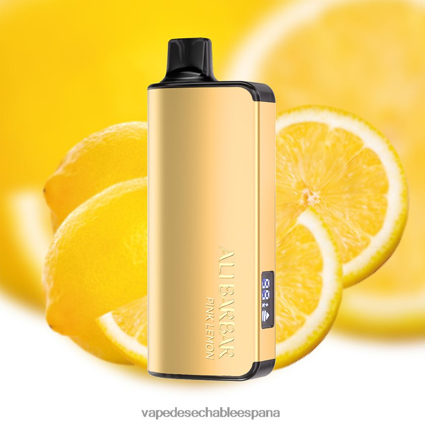Alibarbar Ingot 9000 vaporizadores desechables limon rosa 402HB223 Vape Recargable