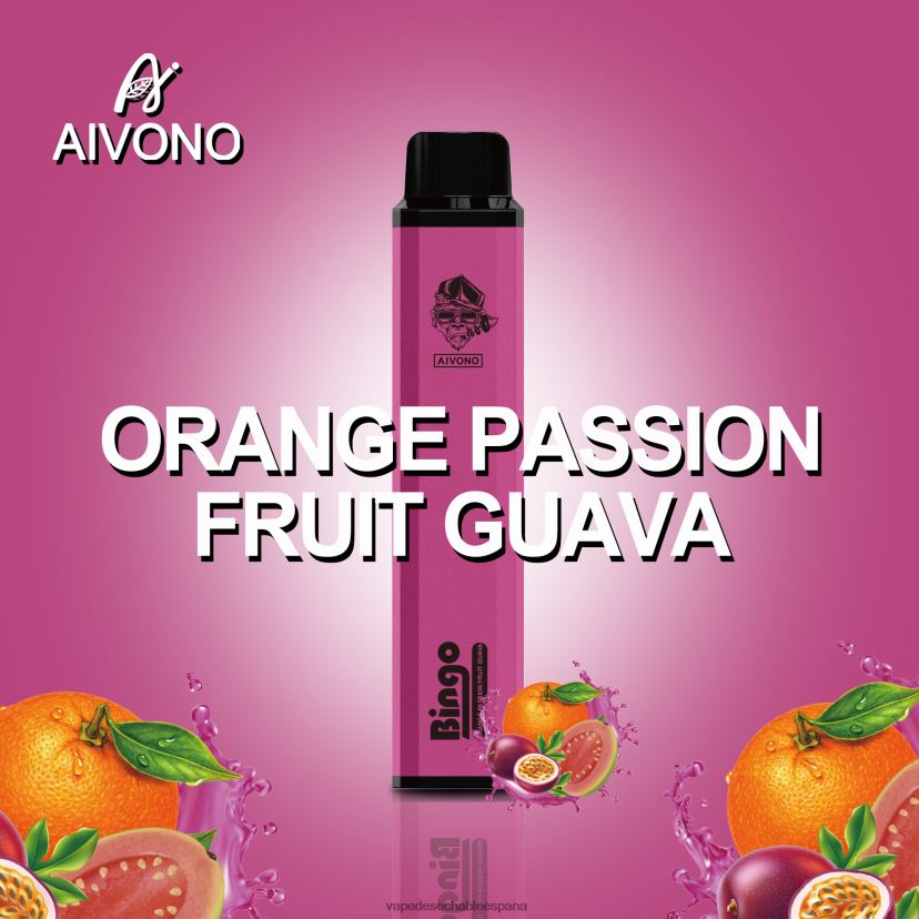 Aivono AIM BINGO 4000 guayaba naranja y maracuyá - D6NB8D132 Vape Desechable España
