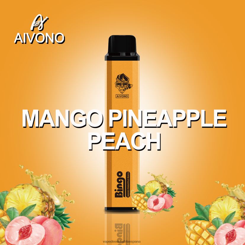 Aivono AIM BINGO 4000 mango piña durazno - D6NB8D136 Vape Desechable España