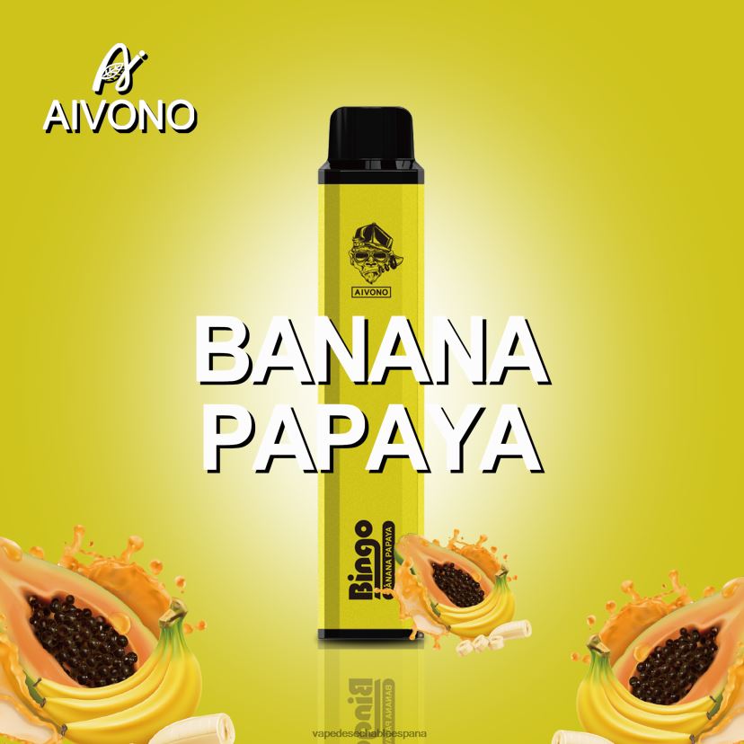 Aivono AIM BINGO 4000 plátano papaya - D6NB8D137 Vape España