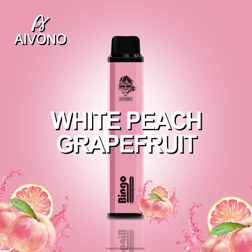 Aivono AIM BINGO 4000 pomelo melocotón blanco - D6NB8D134 Vape Desechable España