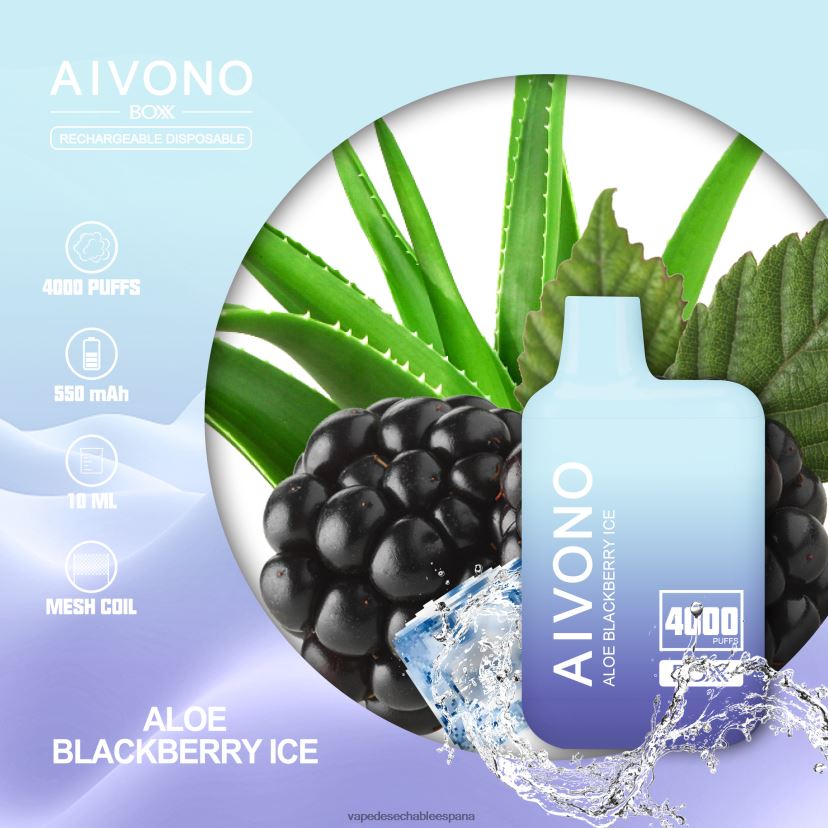 Aivono AIM BOXX 4000 hielo actual de aloe - D6NB8D228 Vape Desechable España