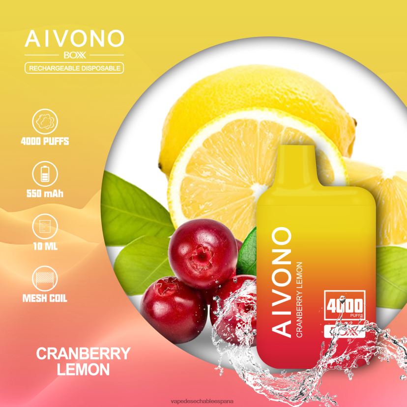 Aivono AIM BOXX 4000 limón arándano - D6NB8D218 Vape Desechable España