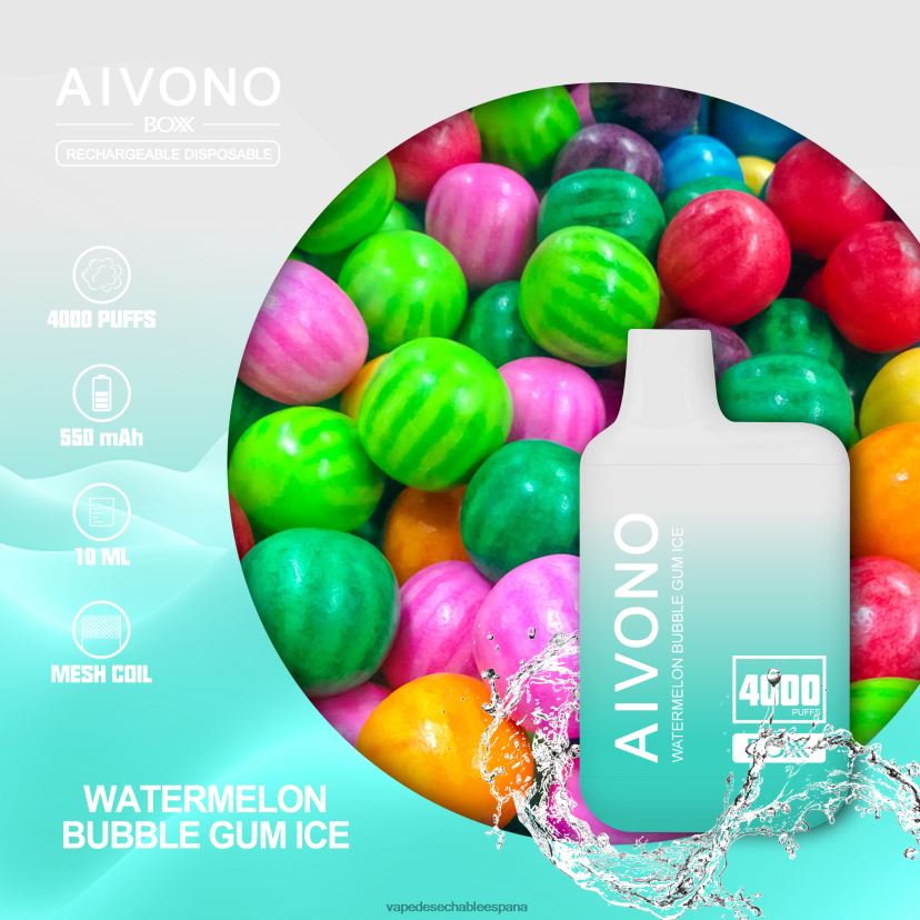Aivono AIM BOXX 4000 sandía chicle hielo - D6NB8D227 Vape España