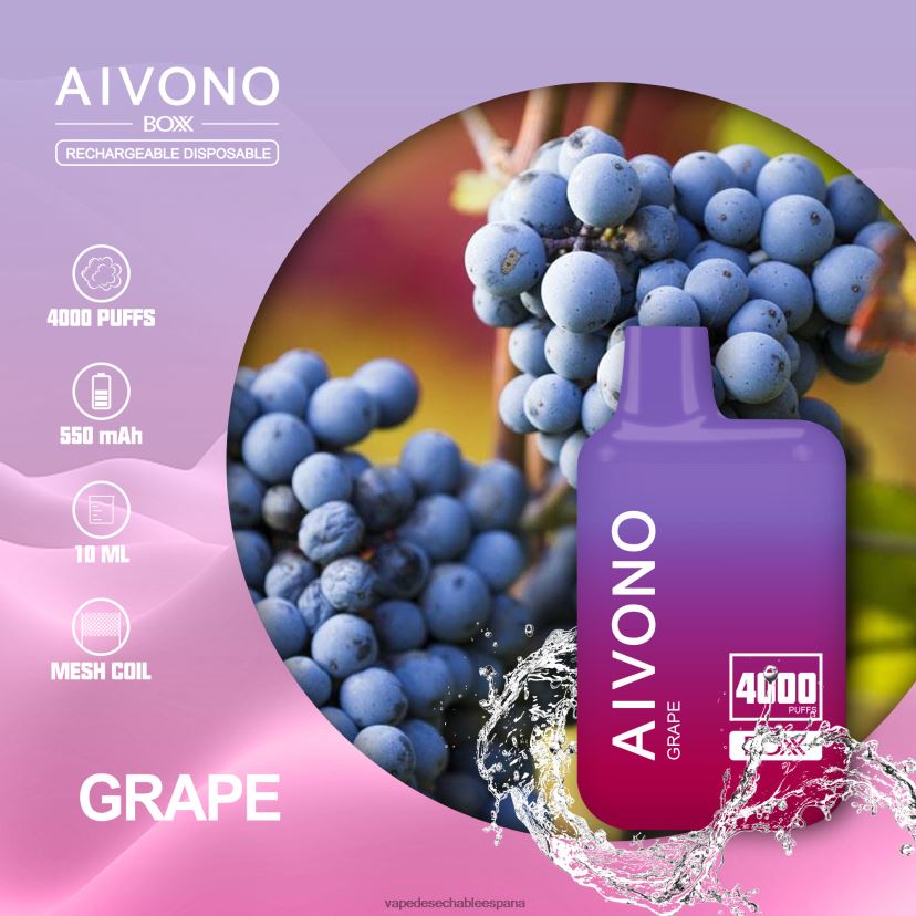 Aivono AIM BOXX 4000 uva - D6NB8D213 Vape España