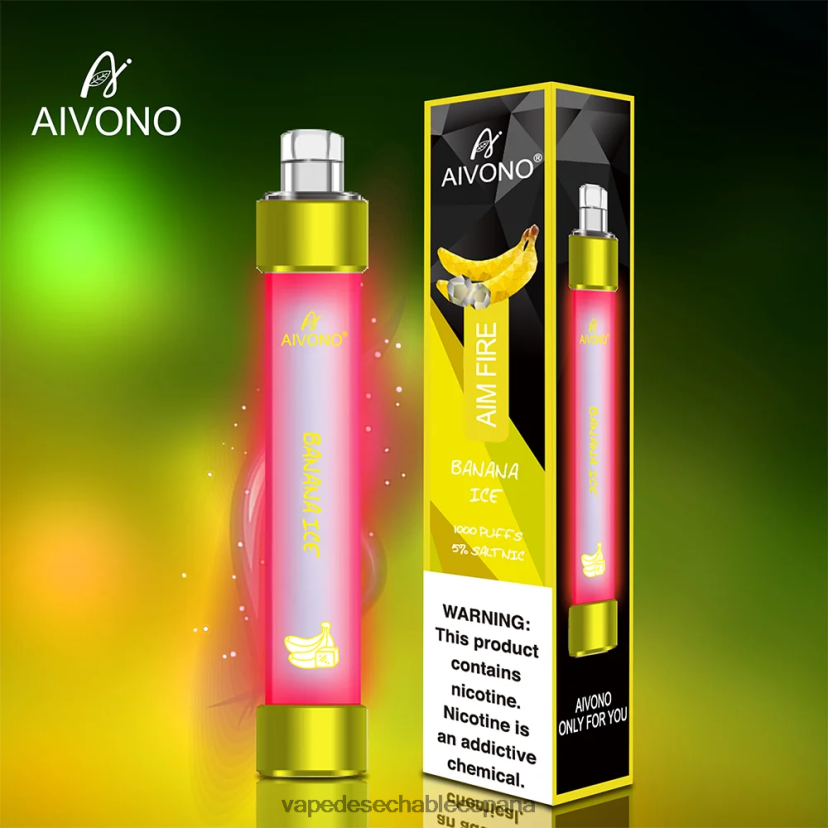 Aivono AIM FIRE 1000 hielo de plátano - D6NB8D324 Vape Desechable España