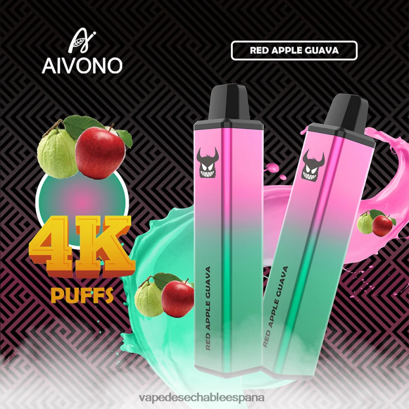 Aivono AIM FREAK 4000 guayaba manzana roja - D6NB8D257 Vape España