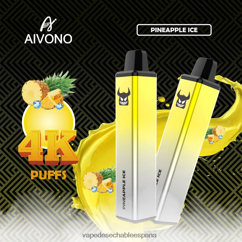 Aivono AIM FREAK 4000 hielo de piña - D6NB8D255 Vape España