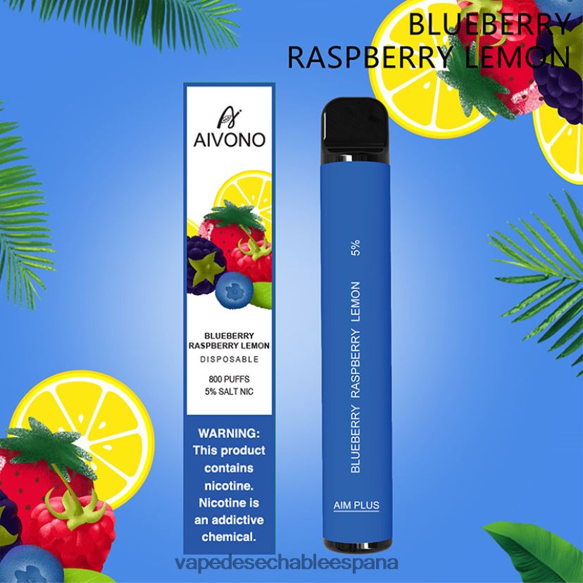 Aivono AIM PLUS 800 arándano frambuesa limón - D6NB8D173 Vape España