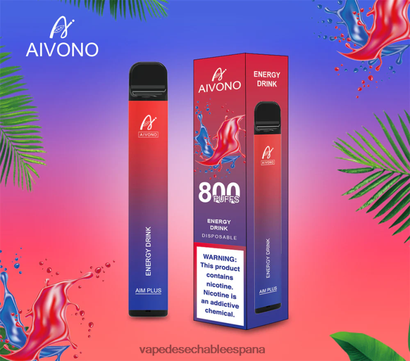 Aivono AIM PLUS 800 bebida energética - D6NB8D201 Vape España