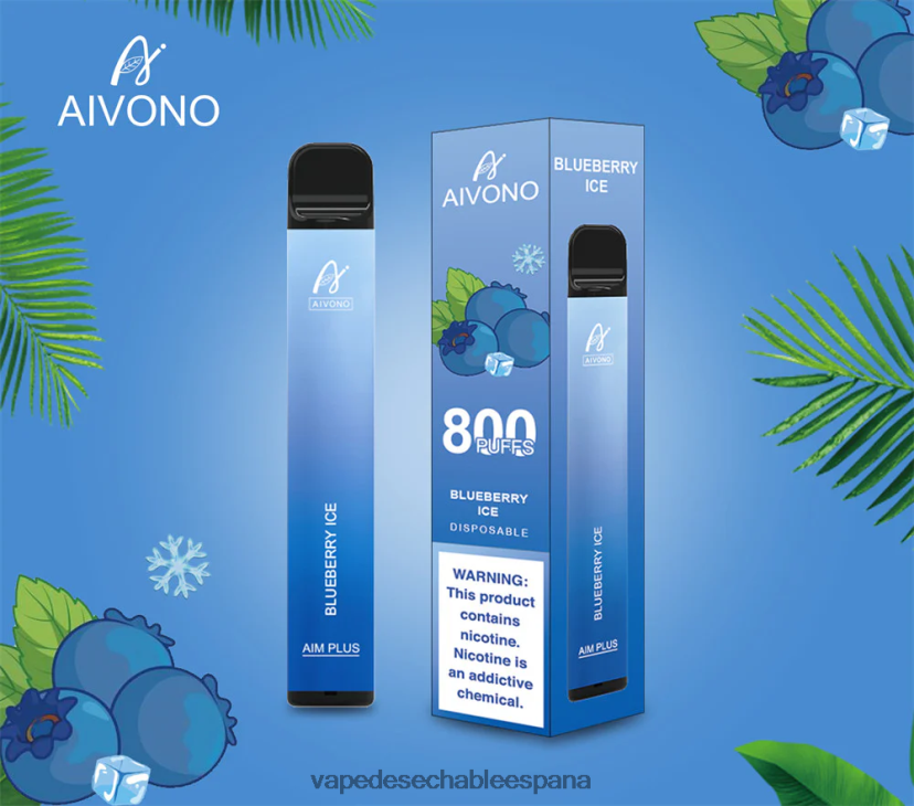 Aivono AIM PLUS 800 hielo de arándanos - D6NB8D175 Vape España