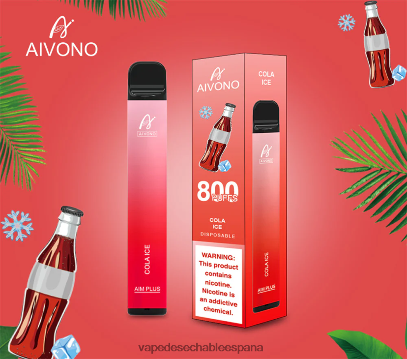 Aivono AIM PLUS 800 hielo de cola - D6NB8D176 Vape Desechable España