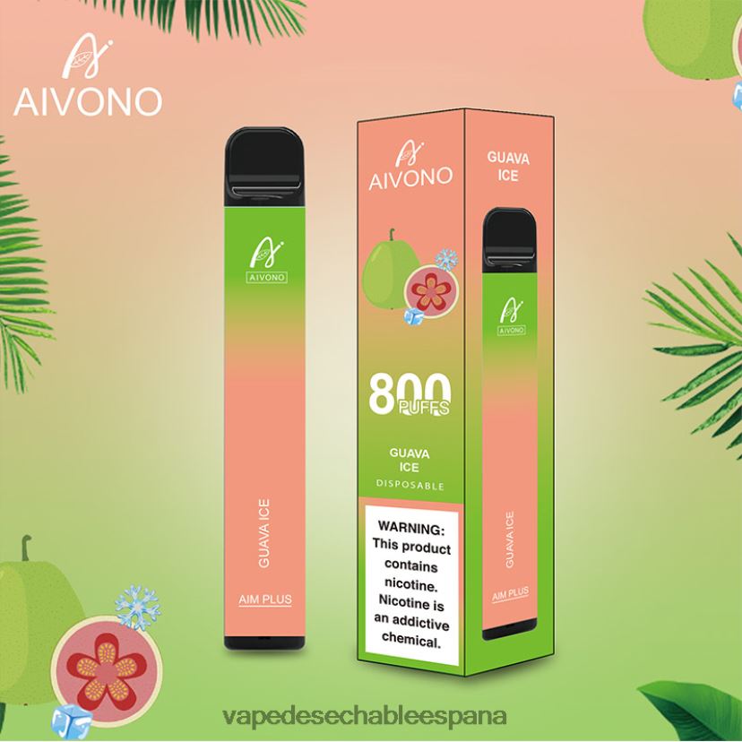 Aivono AIM PLUS 800 hielo de guayaba - D6NB8D180 Vape Desechable España
