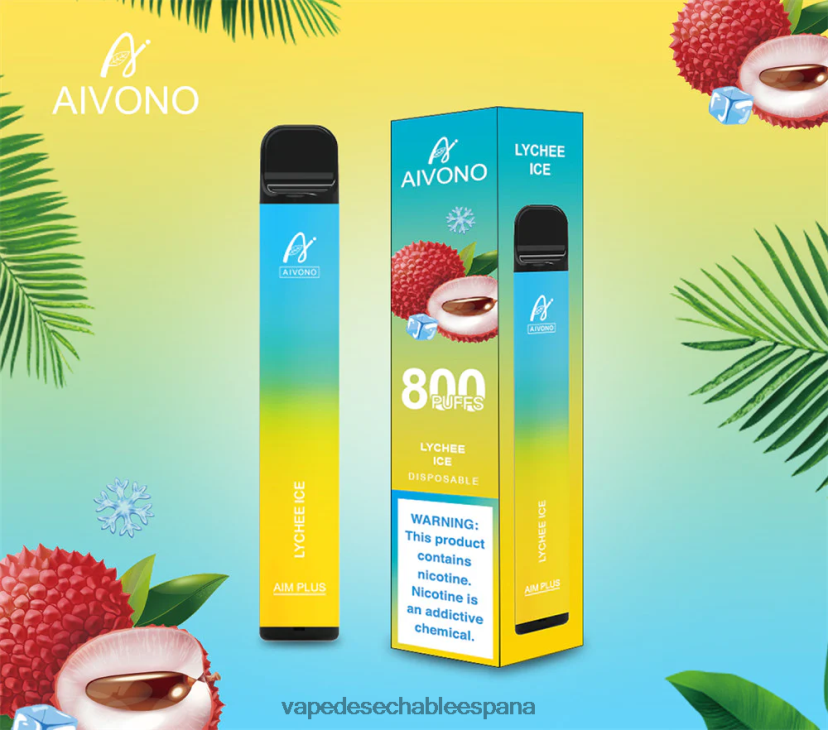 Aivono AIM PLUS 800 hielo de lichi - D6NB8D182 Vape Desechable España
