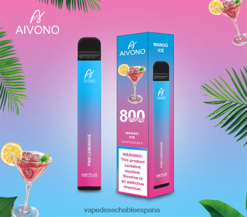 Aivono AIM PLUS 800 limonada rosa - D6NB8D191 Vape España
