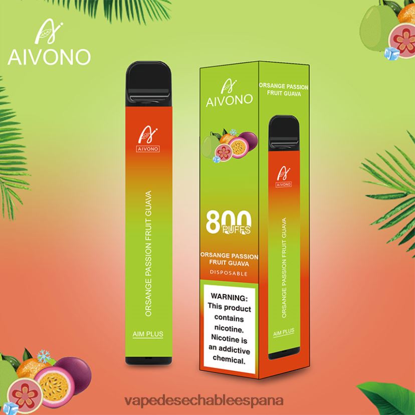 Aivono AIM PLUS 800 naranja maracuyá guayaba - D6NB8D189 Vape España