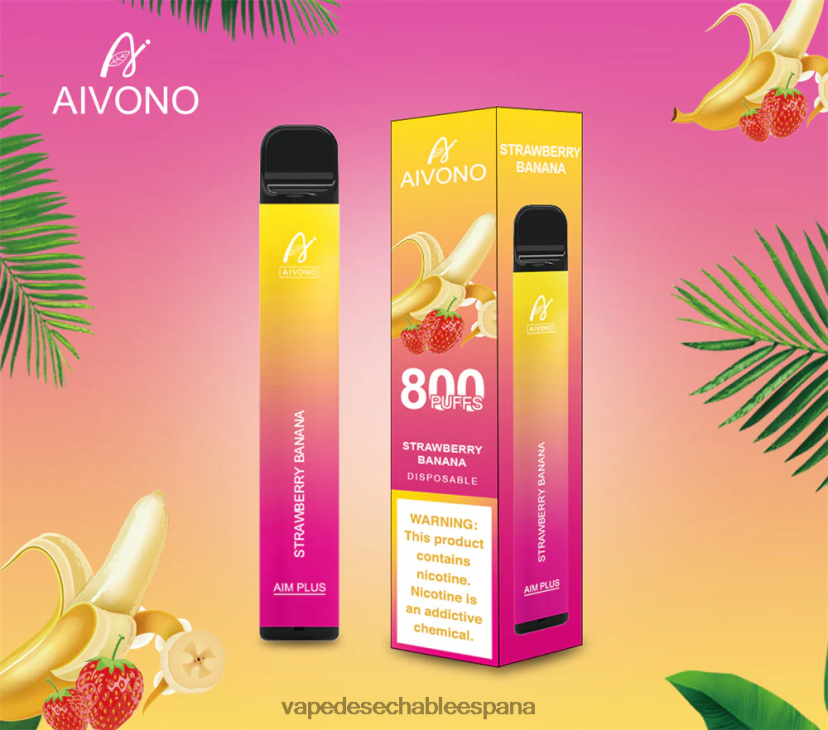 Aivono AIM PLUS 800 plátano fresa - D6NB8D192 Vape Desechable España