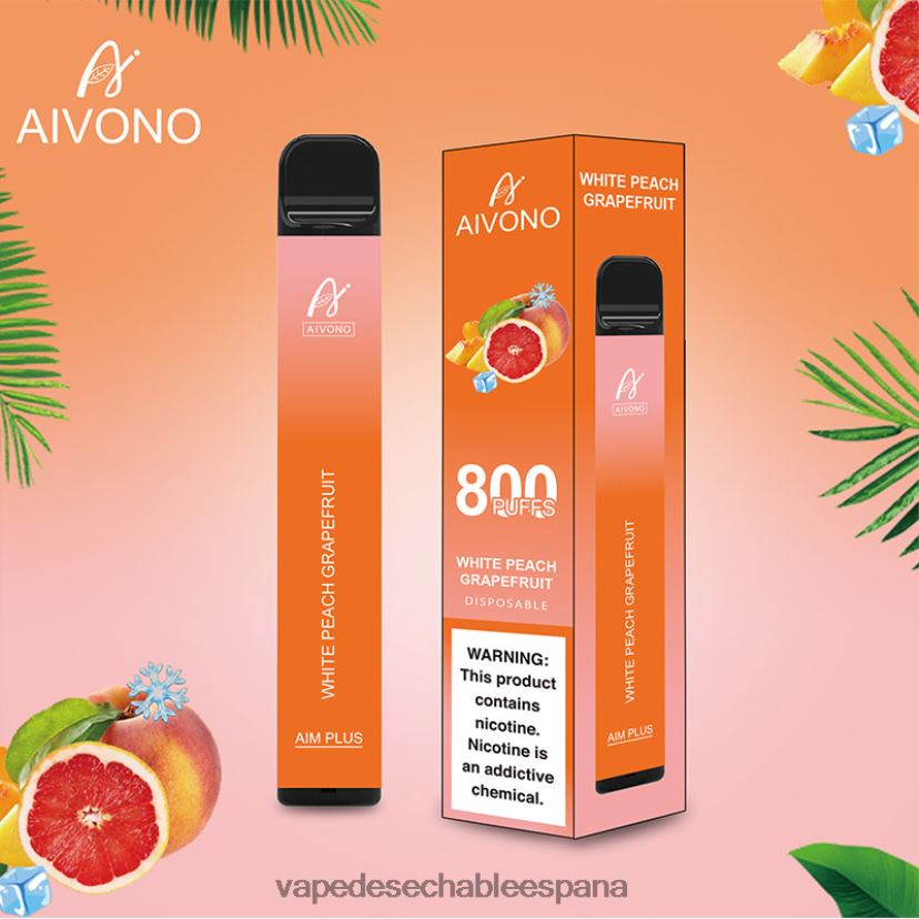 Aivono AIM PLUS 800 pomelo melocotón blanco - D6NB8D199 Vape España