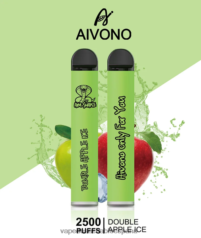 Aivono AIM SNAKE 2500 doble hielo de manzana - D6NB8D304 Vape Desechable España