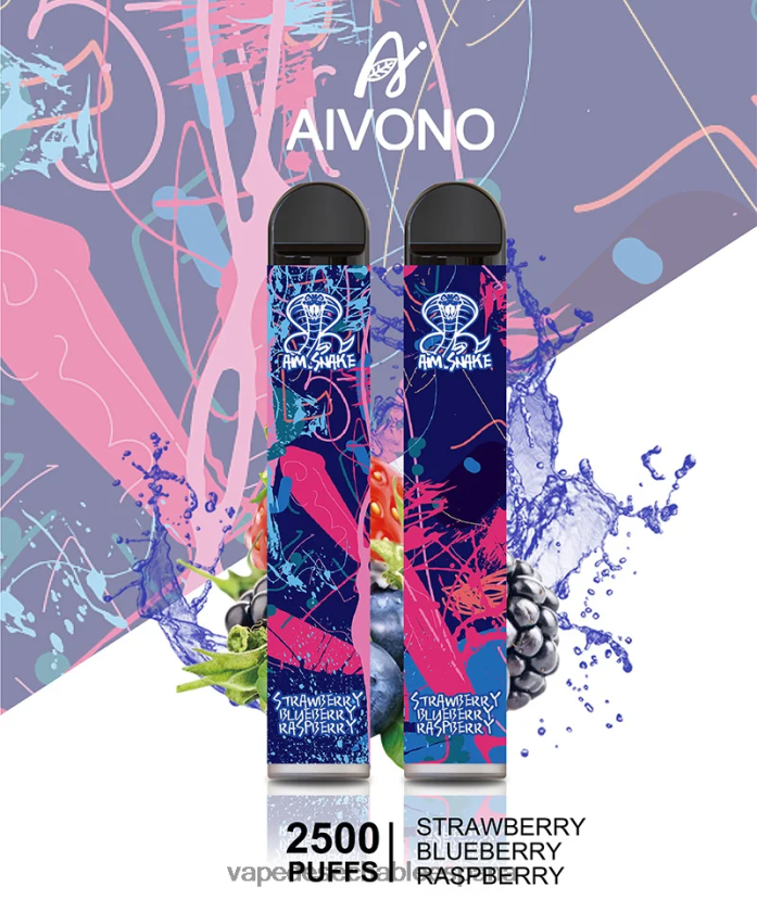 Aivono AIM SNAKE 2500 fresa arándano frambuesa - D6NB8D318 Vape Desechable España