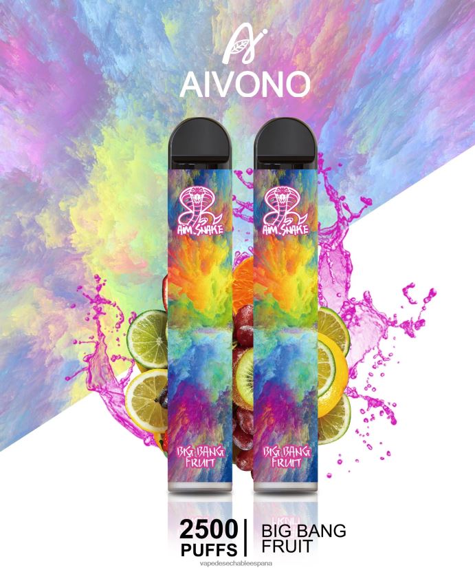 Aivono AIM SNAKE 2500 fruta del big bang - D6NB8D322 Vape Desechable España