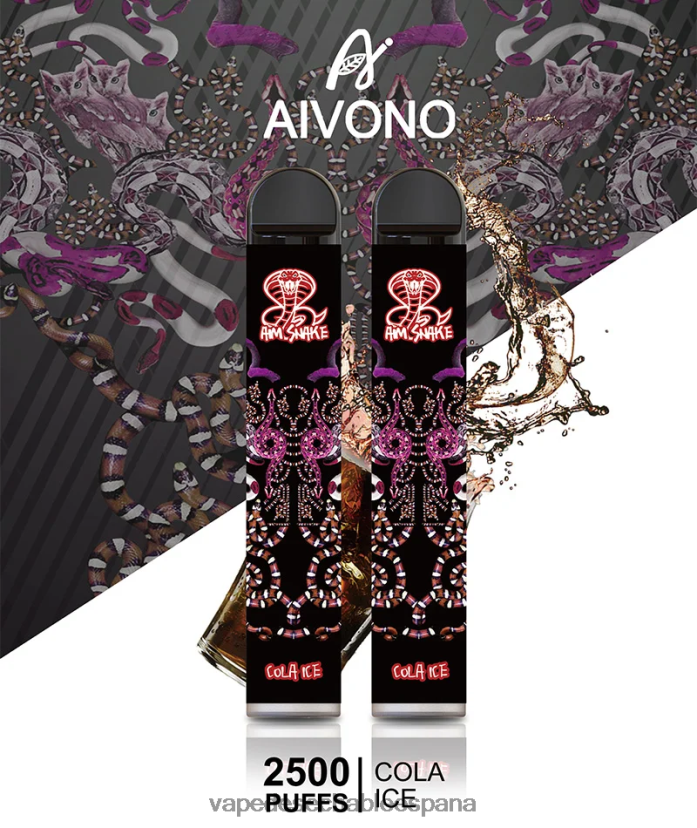 Aivono AIM SNAKE 2500 hielo de cola - D6NB8D301 Vape España