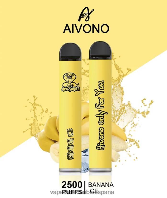 Aivono AIM SNAKE 2500 hielo de plátano - D6NB8D298 Vape Desechable España