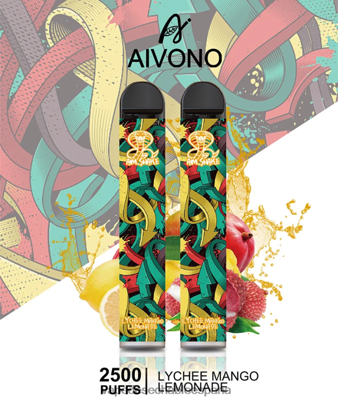 Aivono AIM SNAKE 2500 limonada de lichi y mango - D6NB8D308 Vape Desechable España