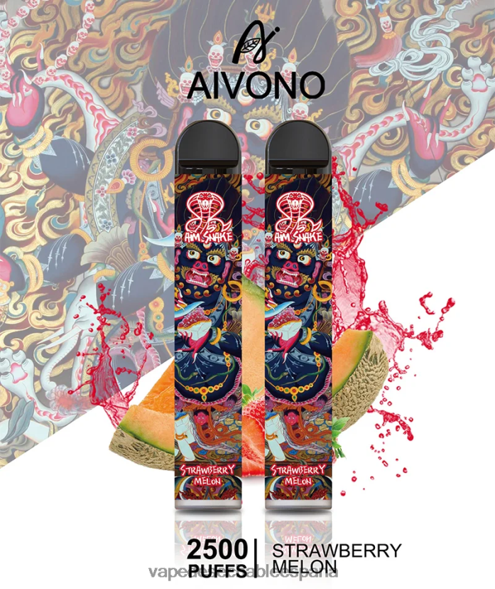 Aivono AIM SNAKE 2500 melón fresa - D6NB8D320 Vape Desechable España