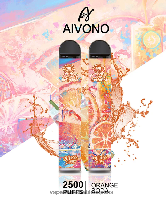 Aivono AIM SNAKE 2500 refresco de naranja - D6NB8D314 Vape Desechable España