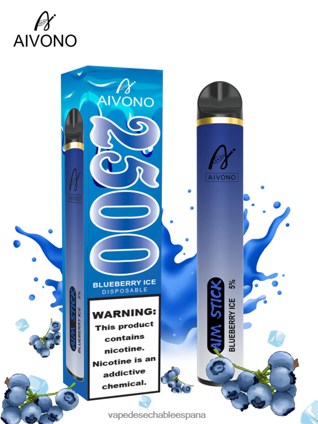 Aivono AIM STICK 2500 hielo de arándanos - D6NB8D152 Vape Desechable España