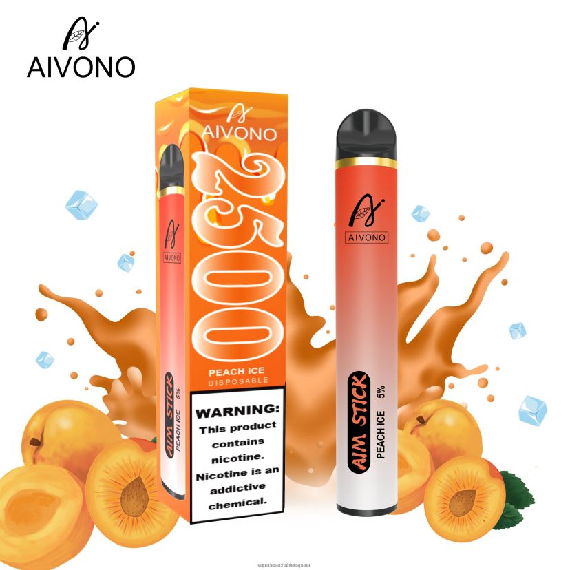 Aivono AIM STICK 2500 hielo de durazno - D6NB8D144 Vape Desechable España
